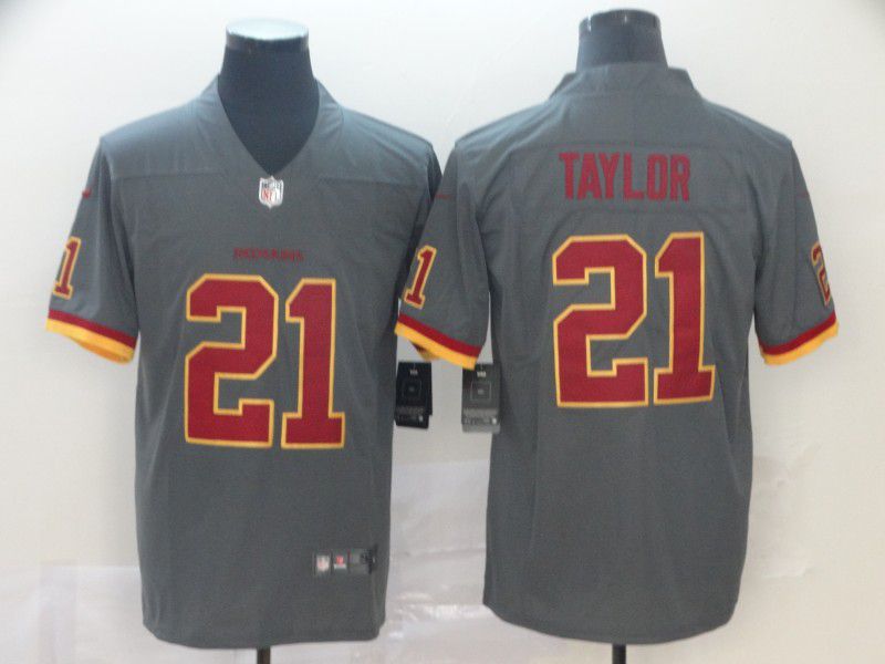 Men Washington Redskins #21 Taylor Grey Nike Vapor Untouchable Limited NFL Jersey